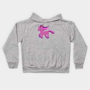 little purple pony Kids Hoodie